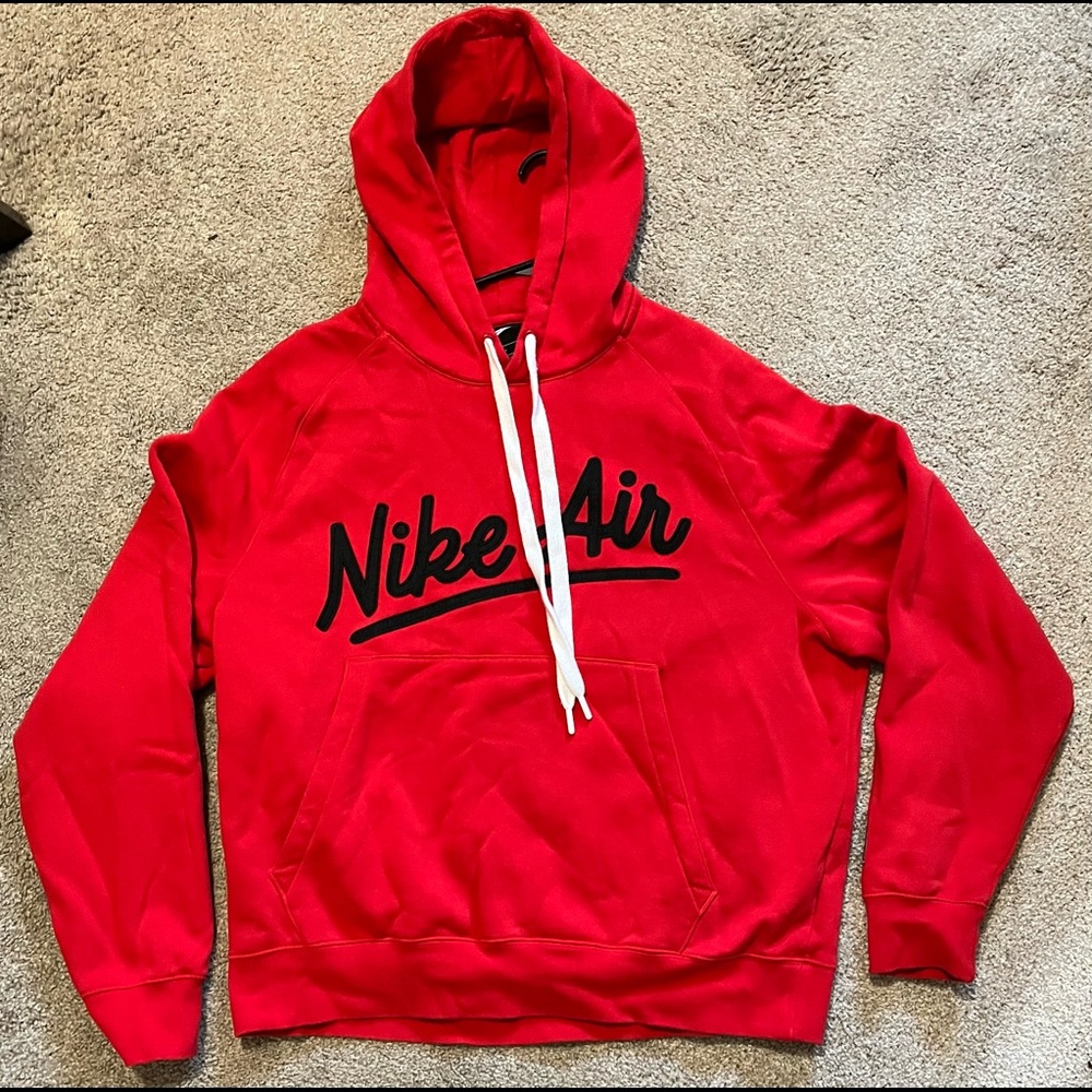 Red Nike men’s size L hoodie sweatshirt